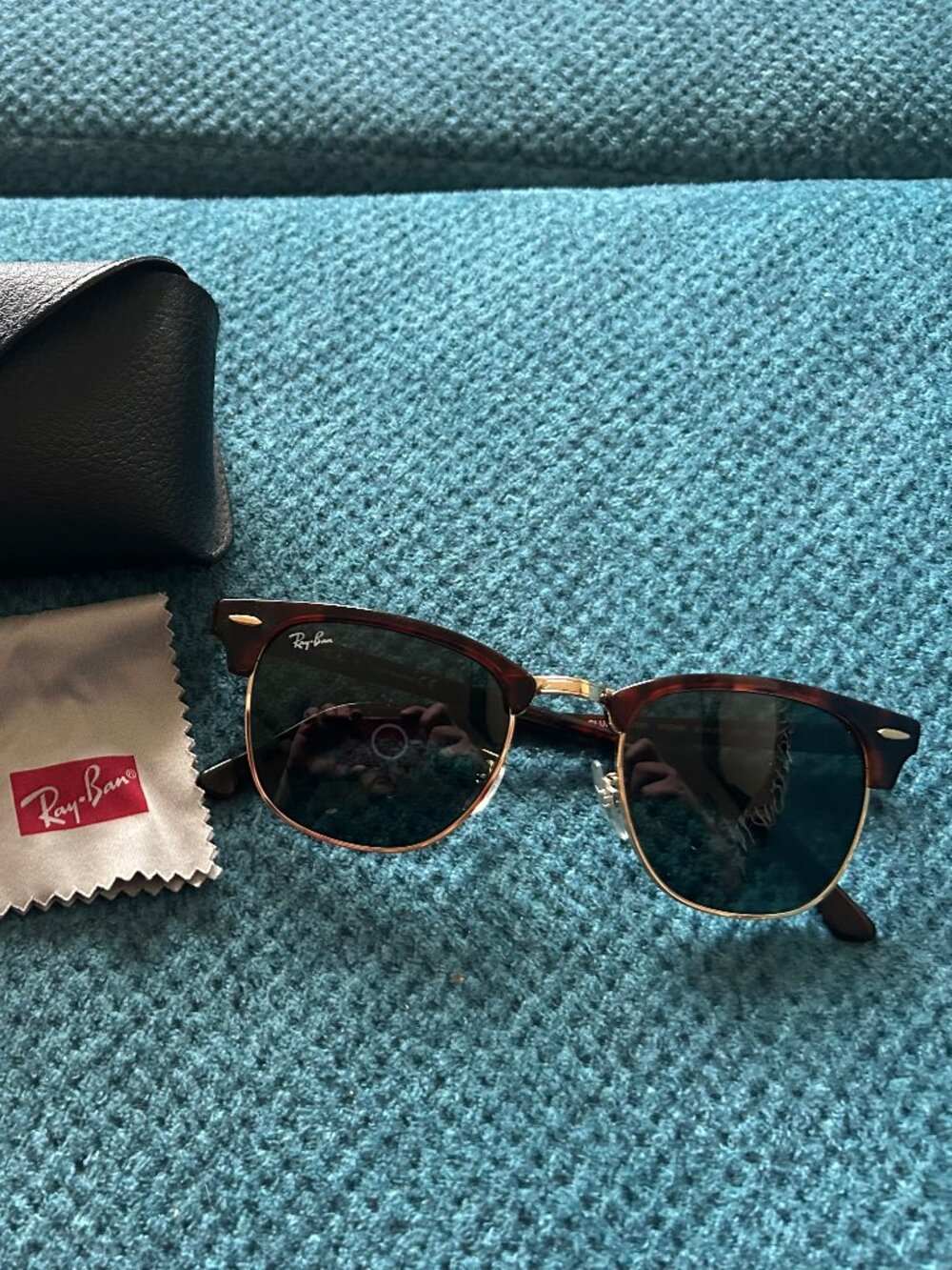 Ray-Ban RB3016 Clubmaster W0366 51 21 145 3N Polished Tortoise On Gold